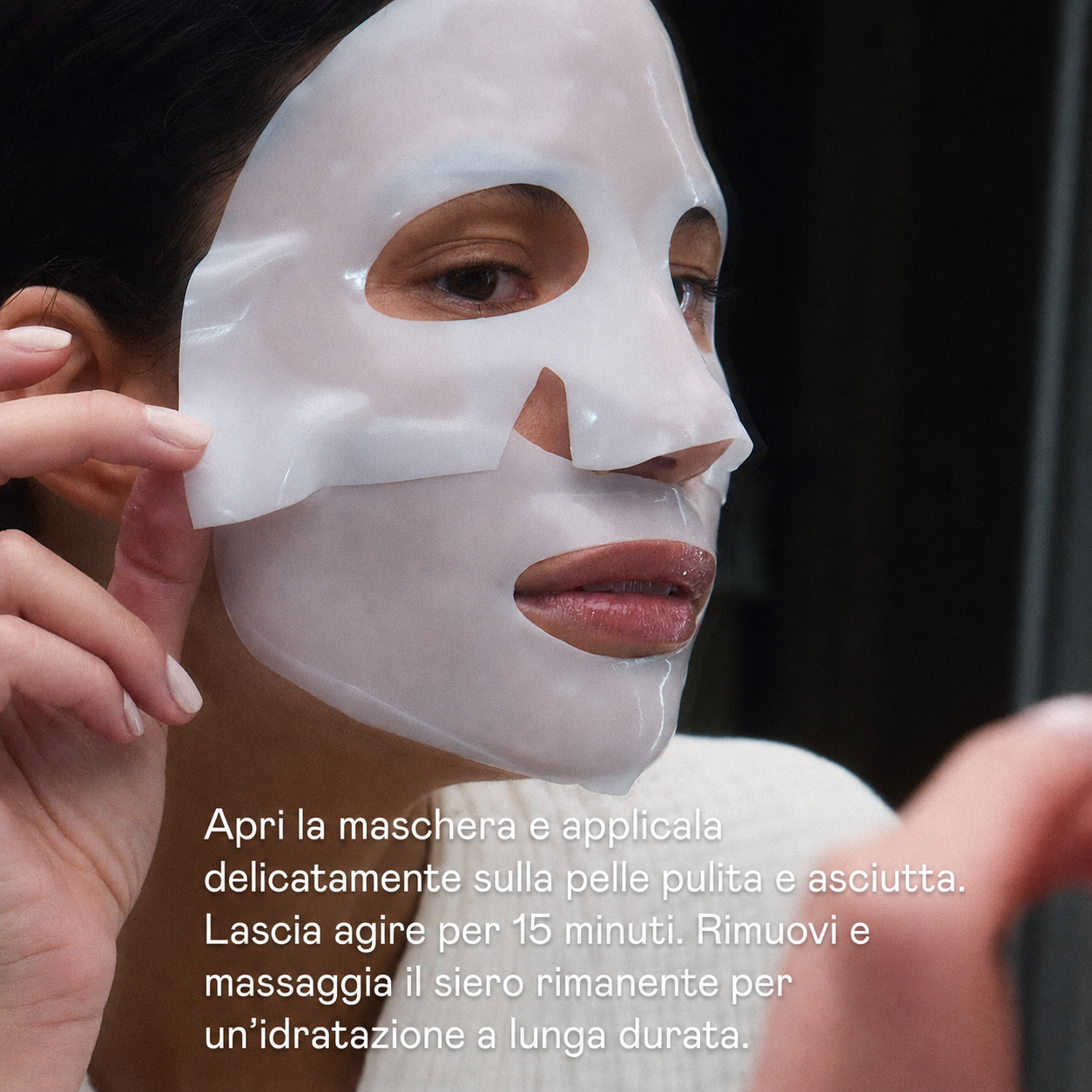 Power Mask - Maschera coreana in tessuto effetto Glass Skin