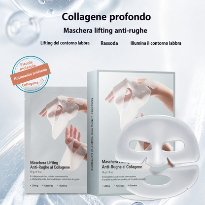Maschera lifting antirughe al collagene profondo