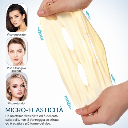 Maschera viso in tessuto alla papaya