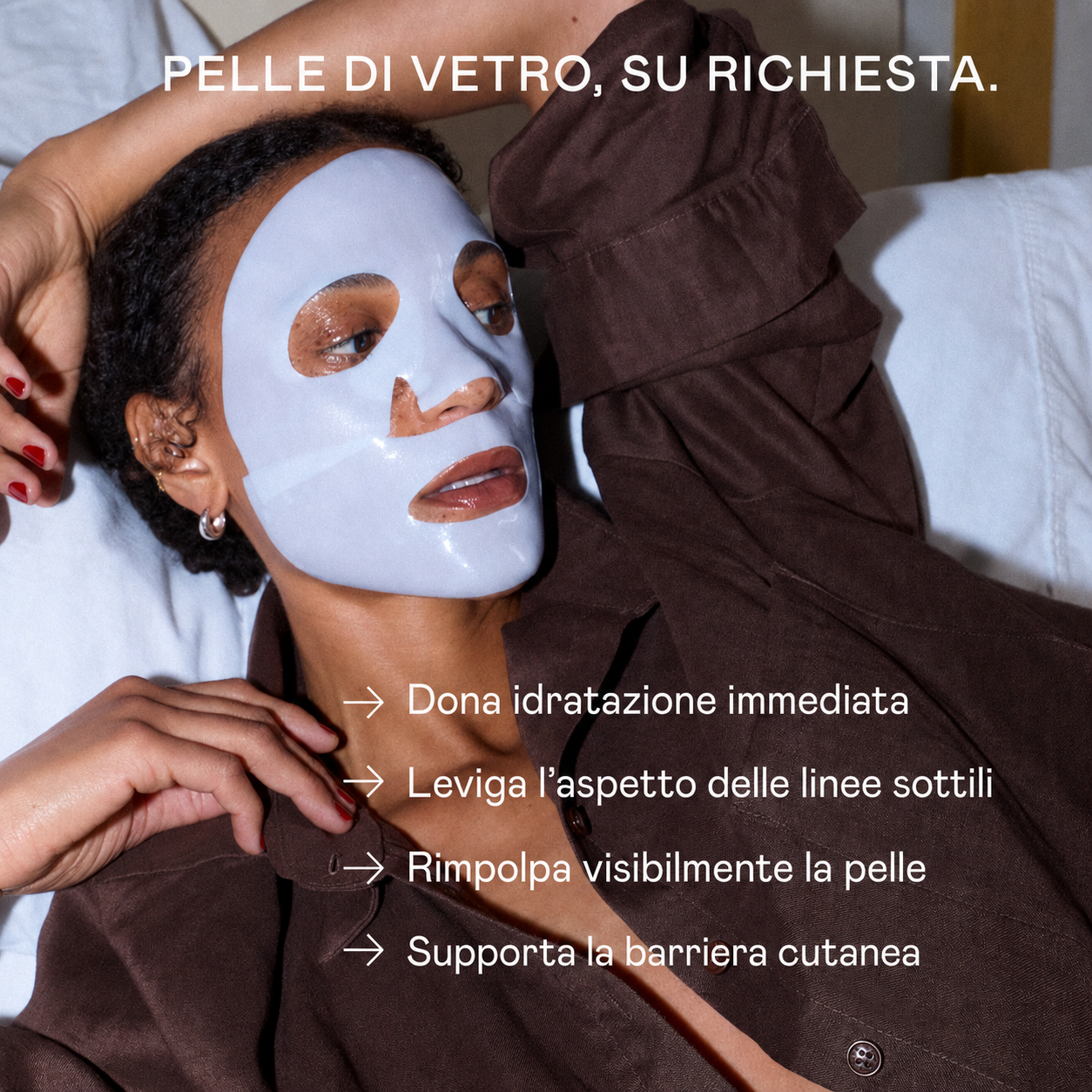 Power Mask - Maschera coreana in tessuto effetto Glass Skin