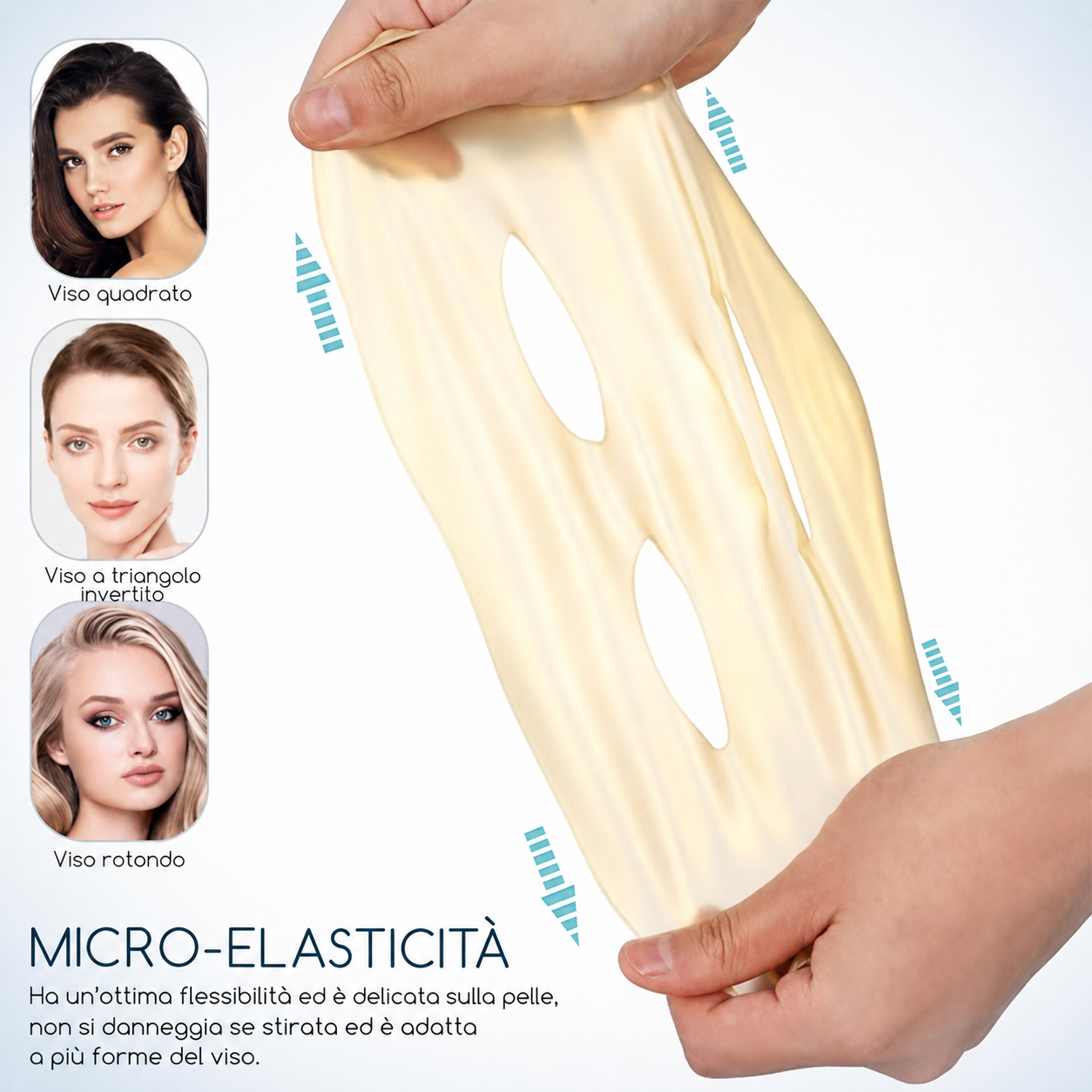Maschera in tessuto idratante