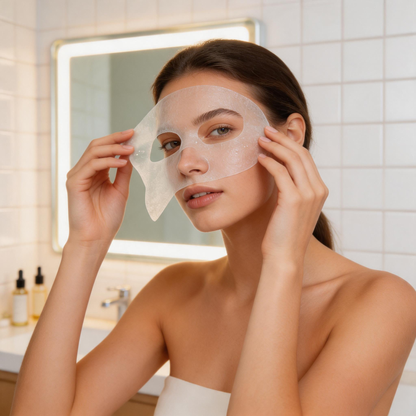 Maschera in tessuto purificante e riequilibrante al tea tree oil
