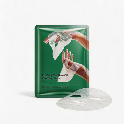 Maschera in tessuto purificante e riequilibrante al tea tree oil