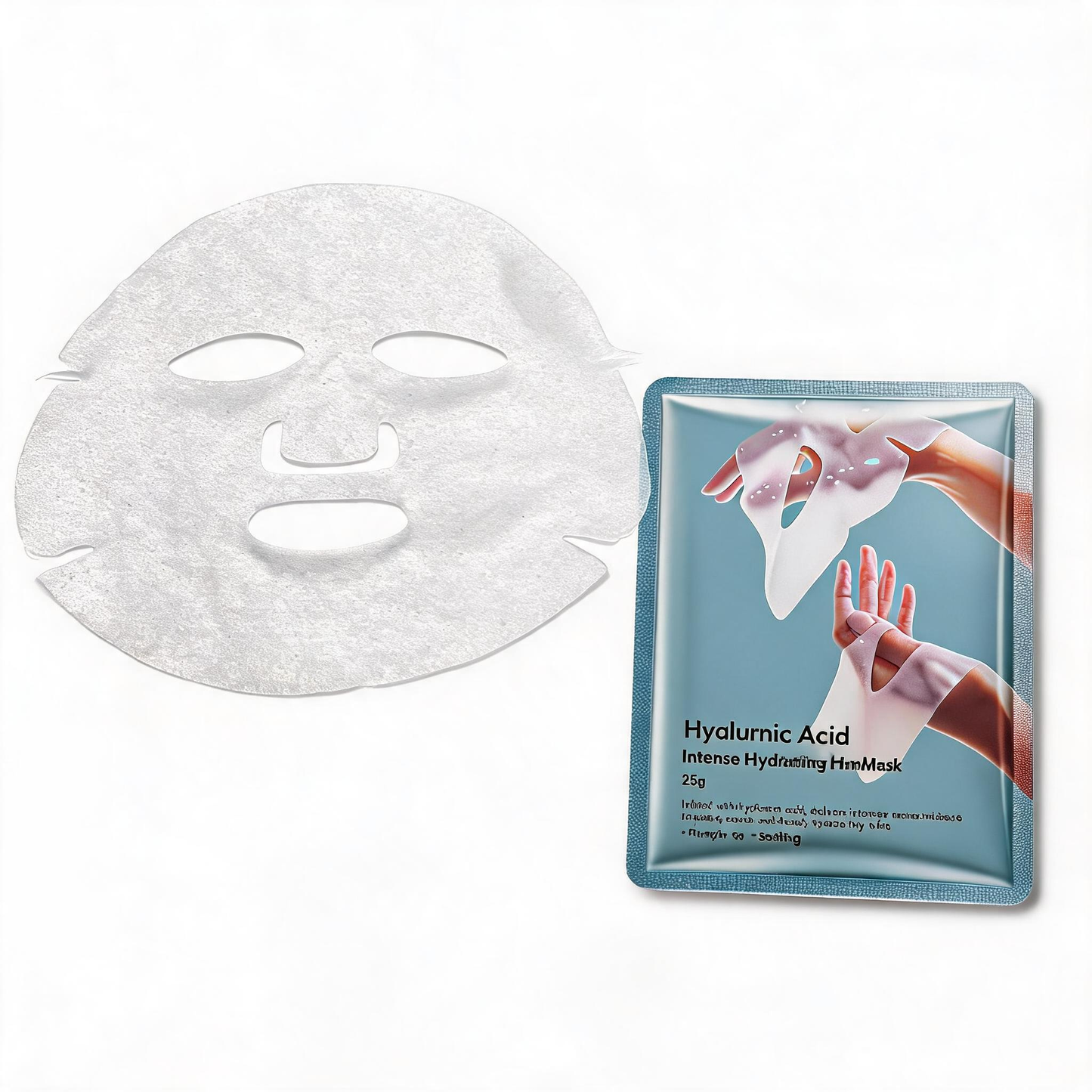 Maschera in tessuto idratante intensiva all’acido ialuronico