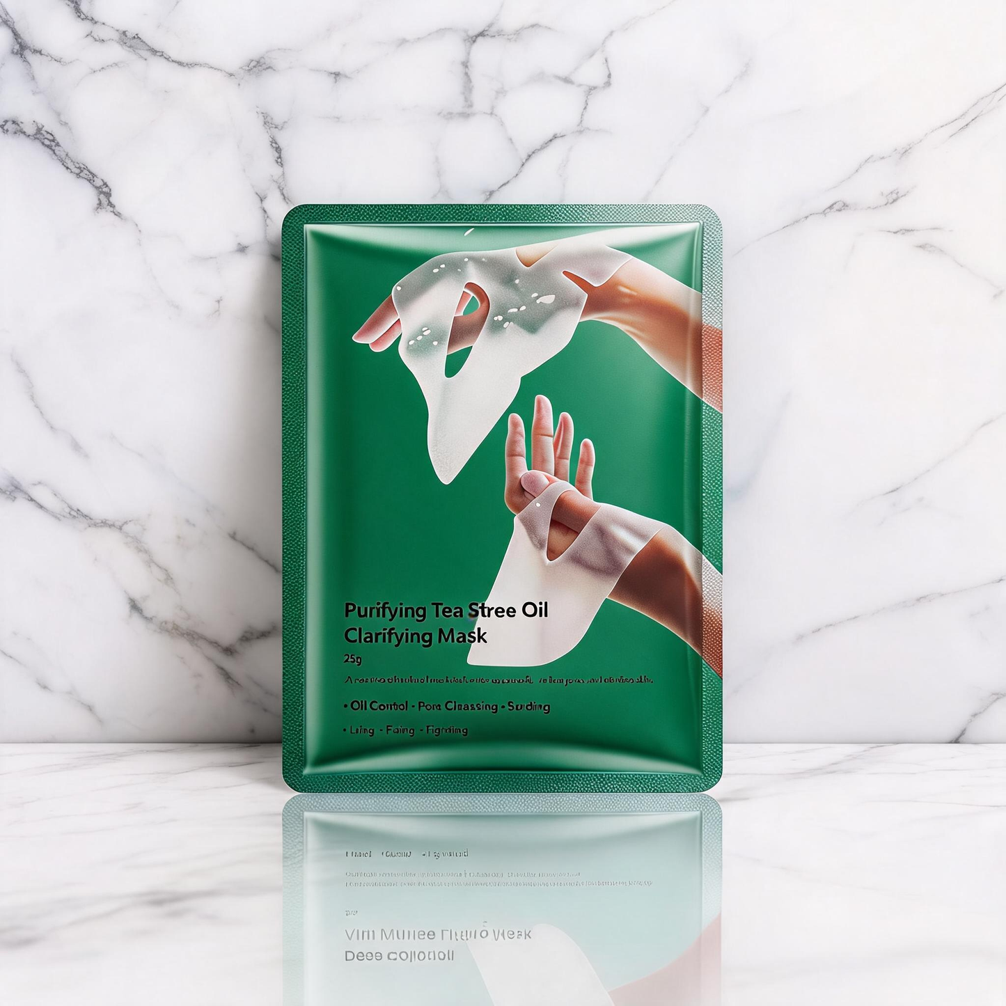 Maschera in tessuto purificante e riequilibrante al tea tree oil
