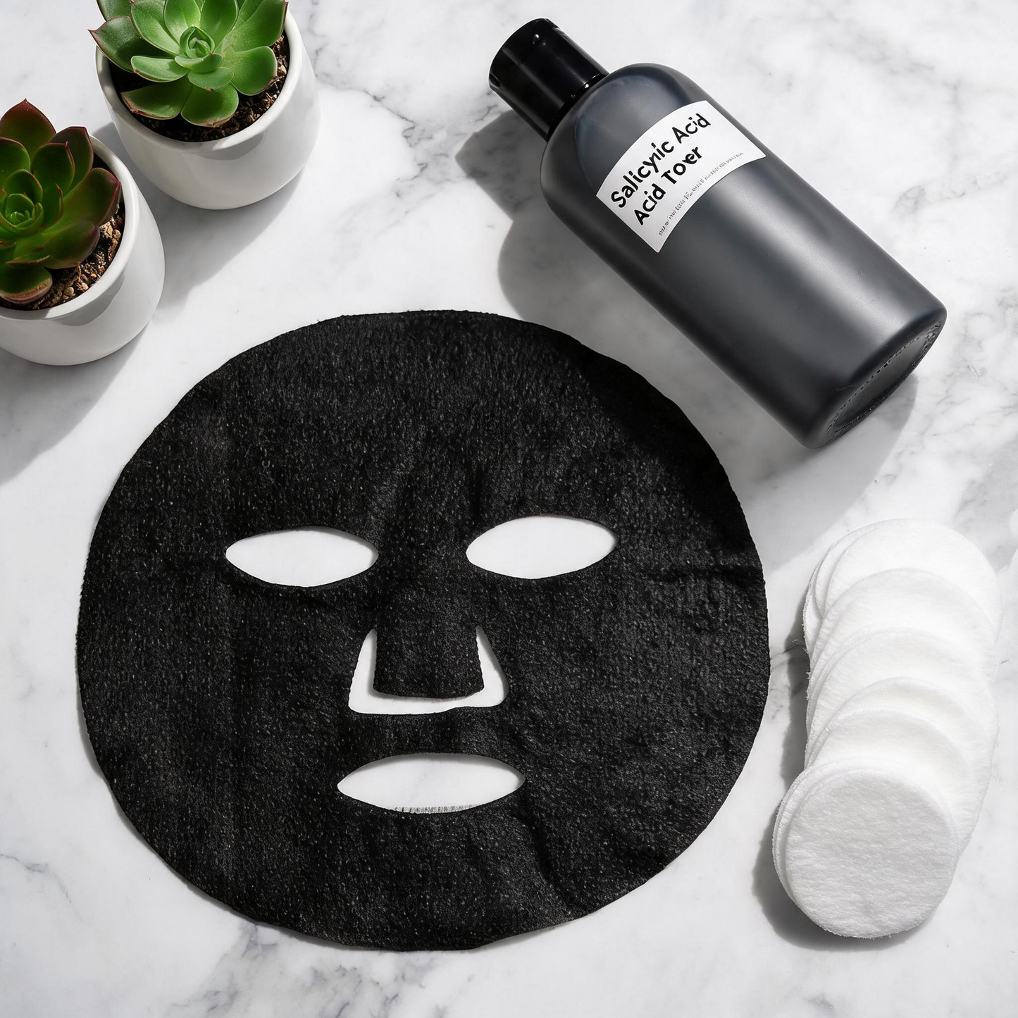 Maschera in tessuto purificante per i pori all’acido salicilico