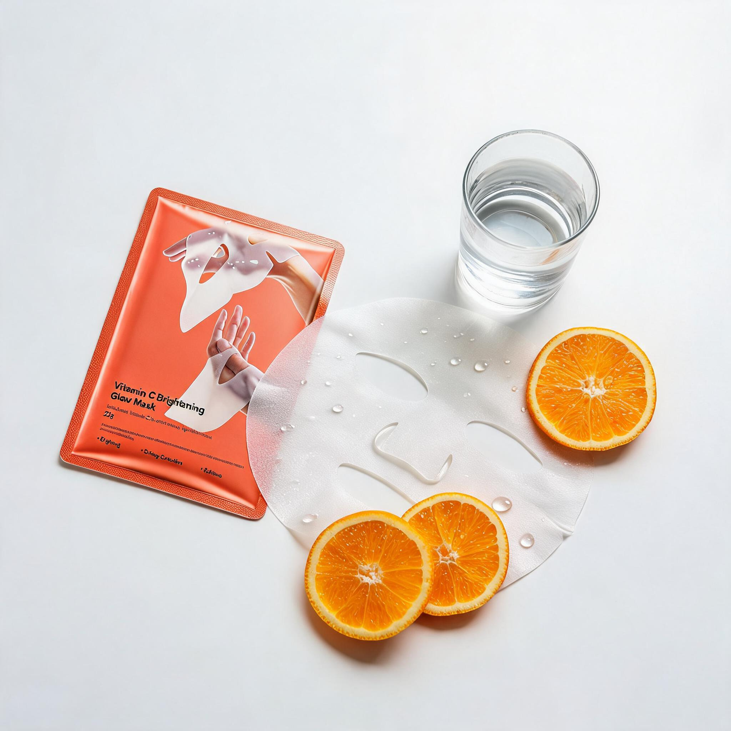 Maschera in tessuto illuminante alla vitamina C